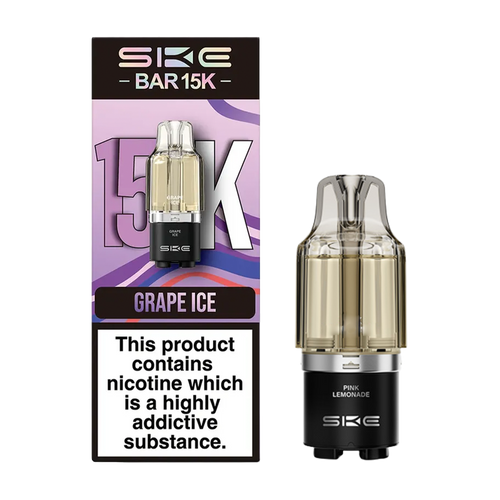 ske bar 15k prefilled pod grape ice