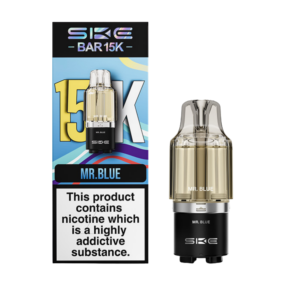 ske bar 15k prefilled pod mr blue