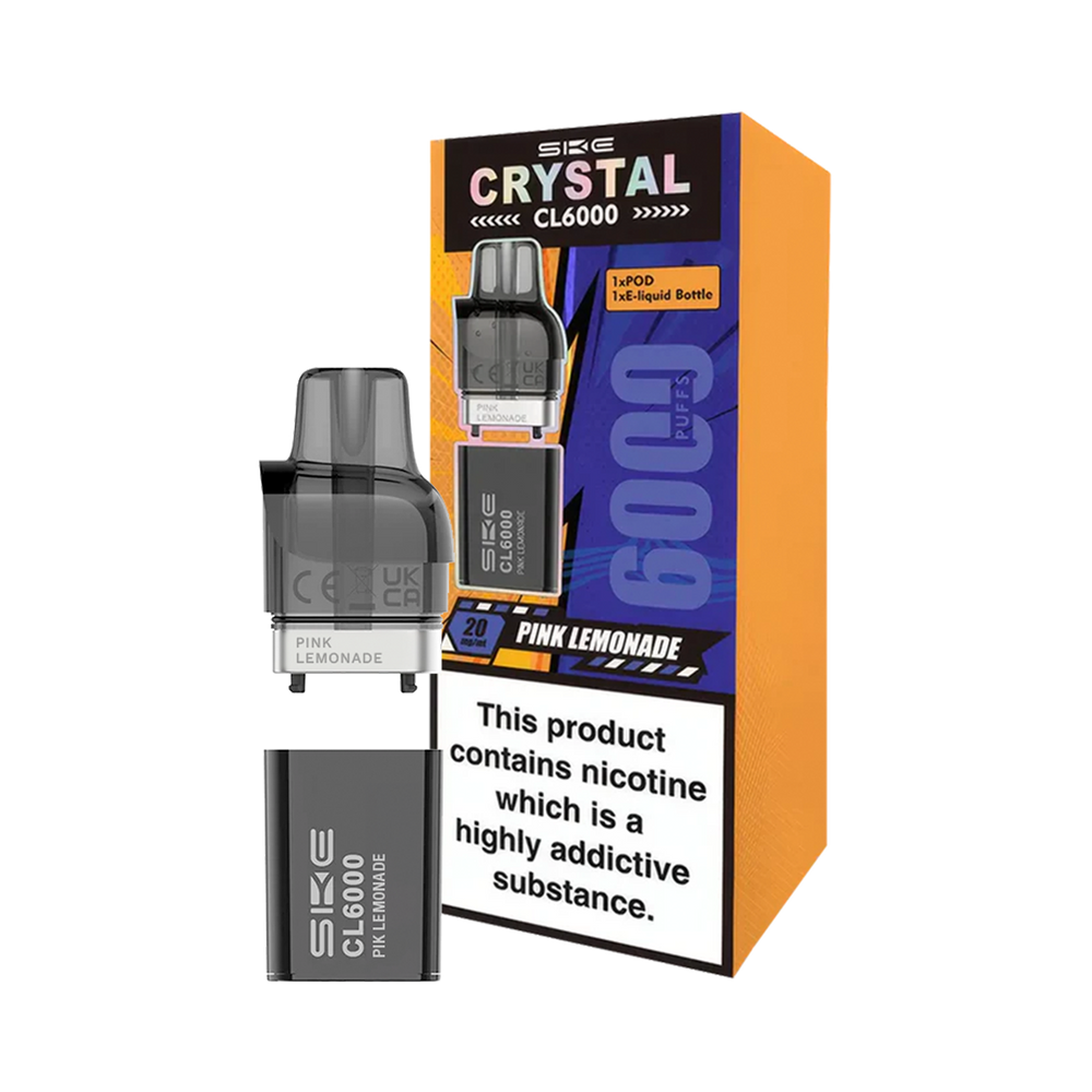 Pink Lemonade SKE Crystal CL6000 Pods – Vape Shop