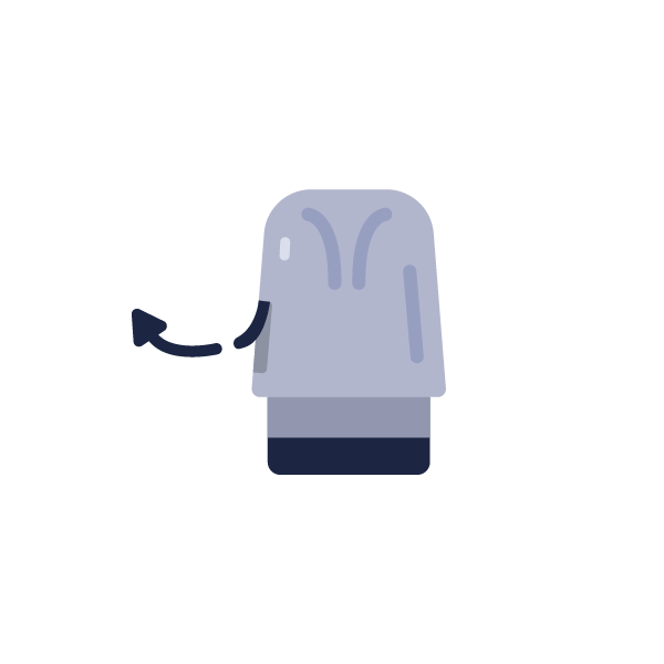 How to refill vape pod: Step 2: Open the Fill Port