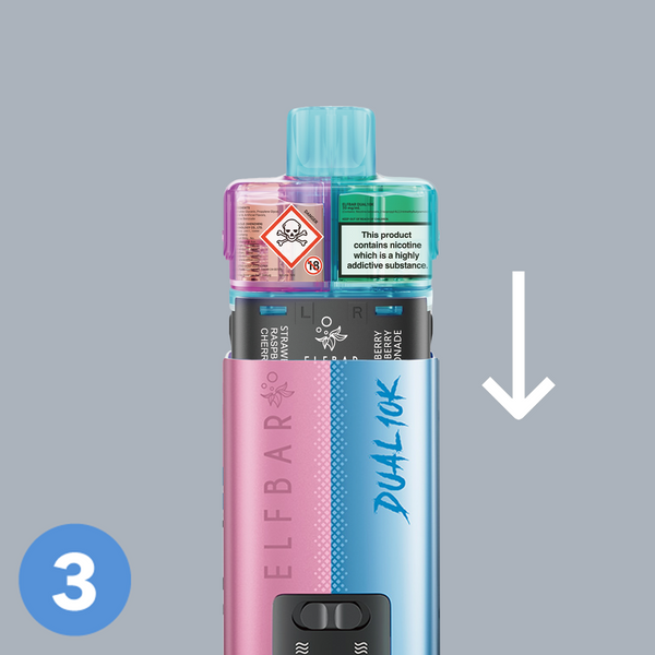 Step 3: Insert the Elf Bar Dual 10k Refill Pods