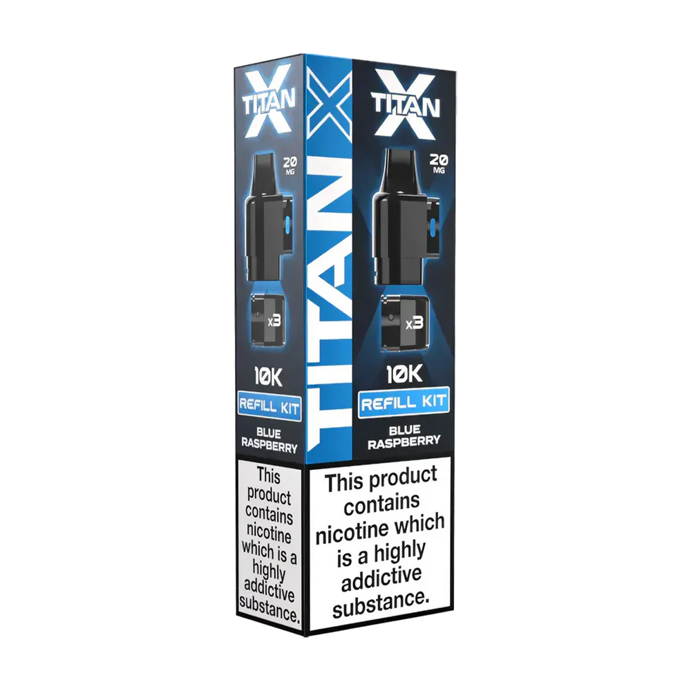 titan x prefilled pods blue raspberry