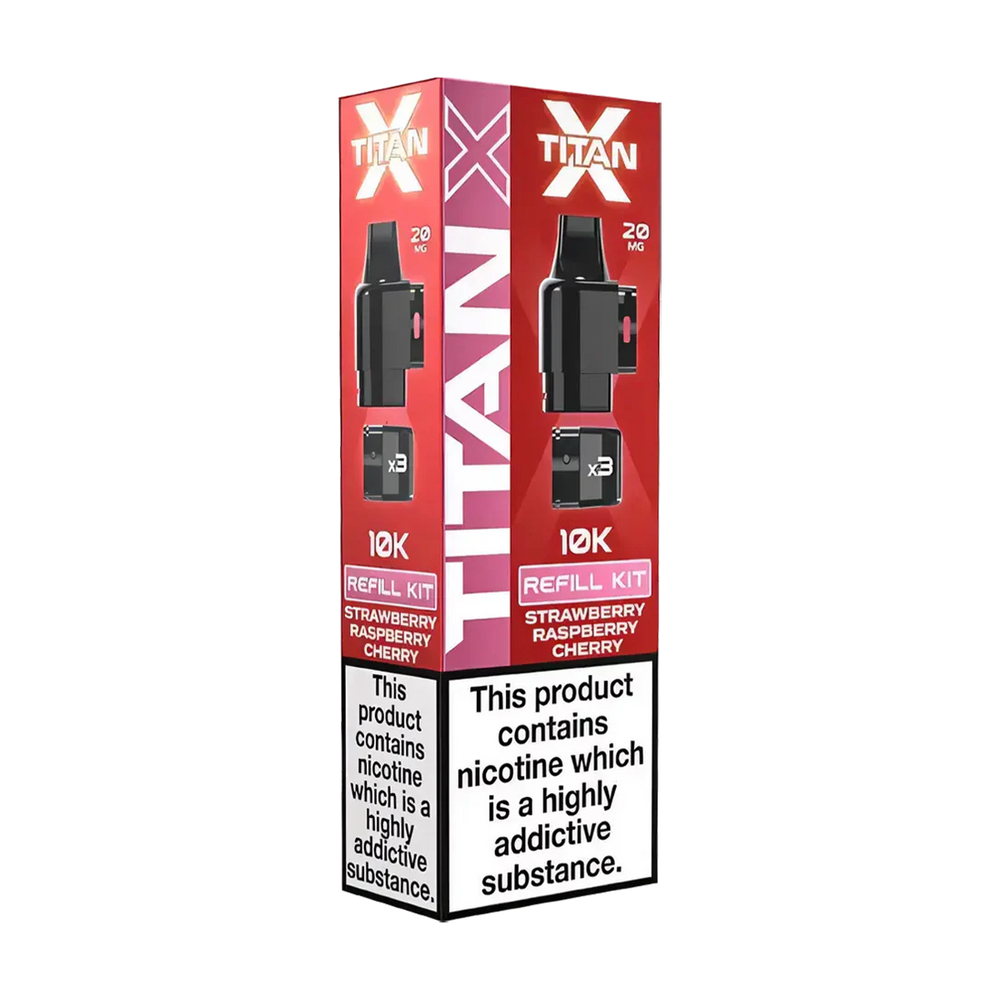 titan x prefilled pods strawberry raspberry cherry
