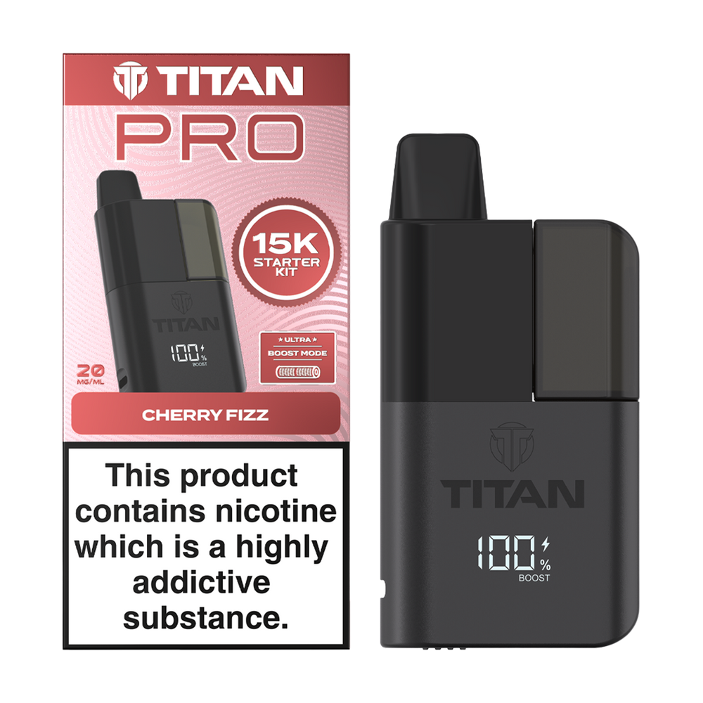 Titan Pro 15K Kit - Pre-Filled Vape Pod Kit - Cherry Fizz
