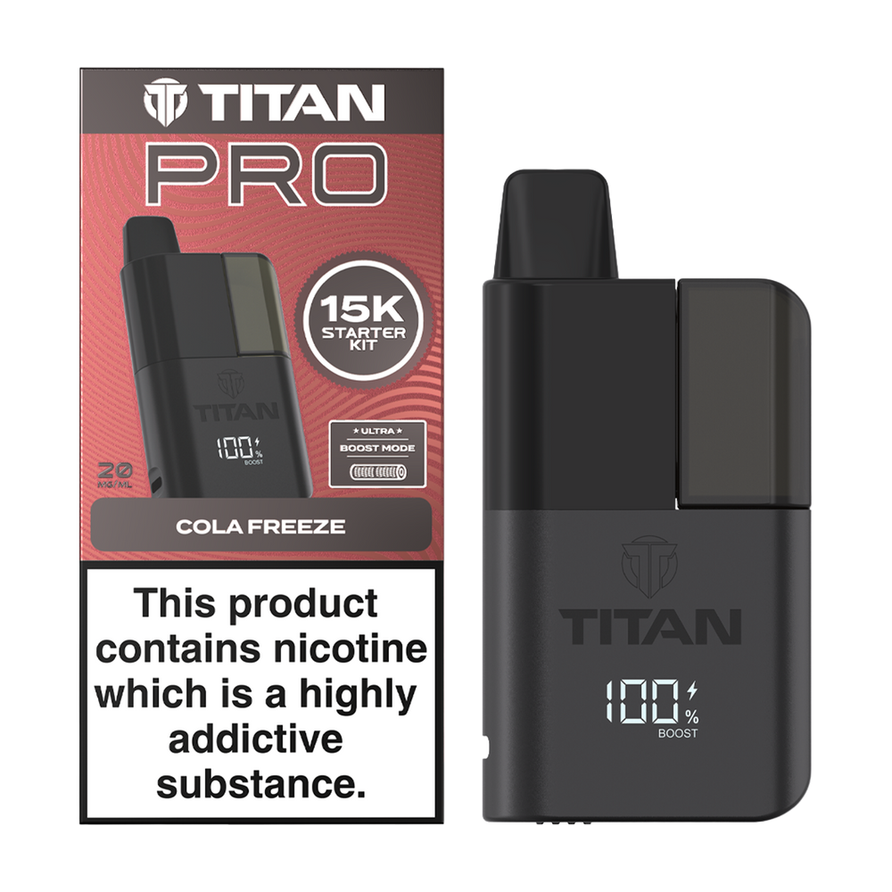 Titan Pro 15K Kit - Pre-Filled Vape Pod Kit - Cola Freeze
