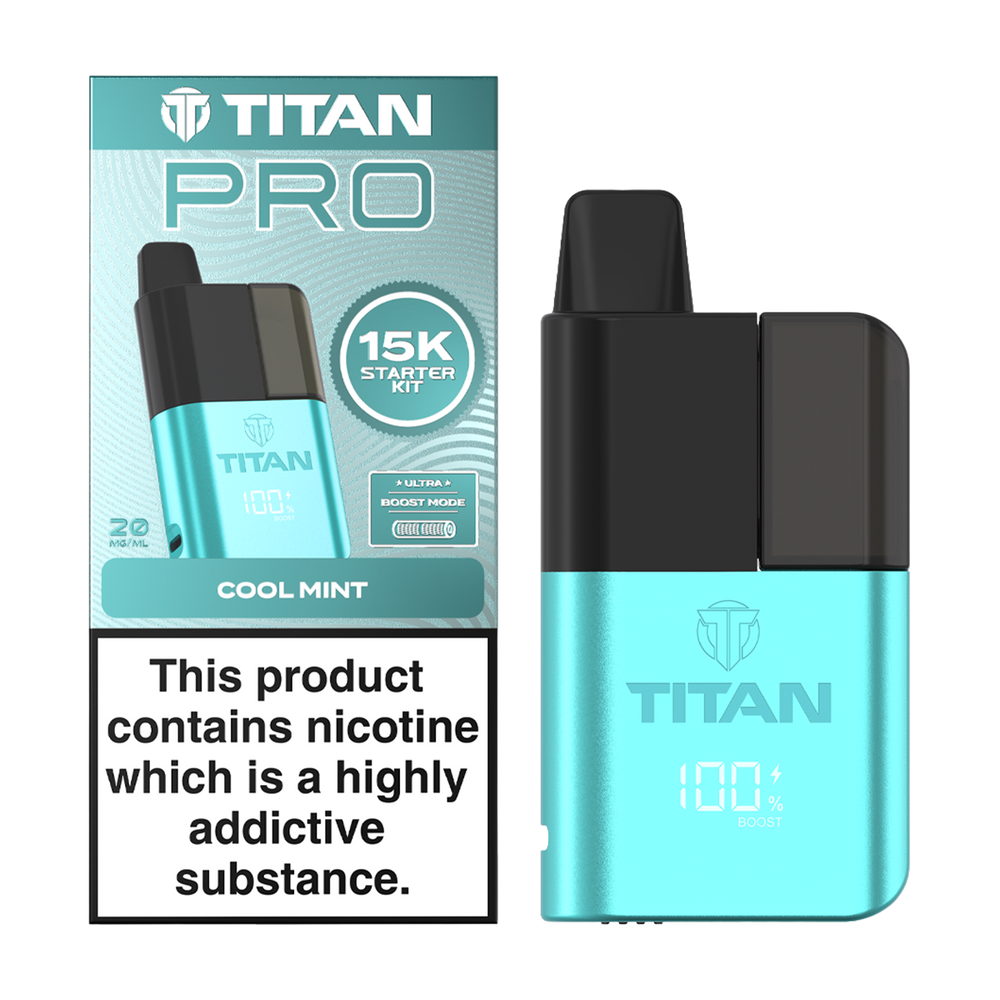Titan Pro 15K Kit - Pre-Filled Vape Pod Kit - Cool Mint