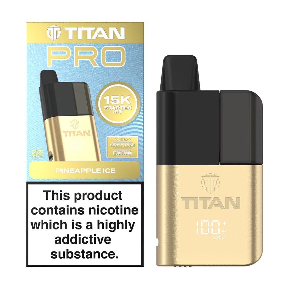 Titan Pro 15K Kit - Pre-Filled Vape Pod Kit - Pineapple Ice