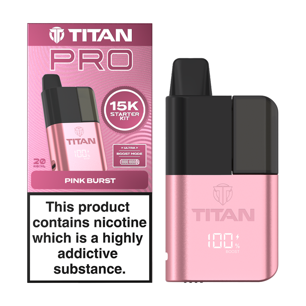 Titan Pro 15K Kit - Pre-Filled Vape Pod Kit - Pink Burst