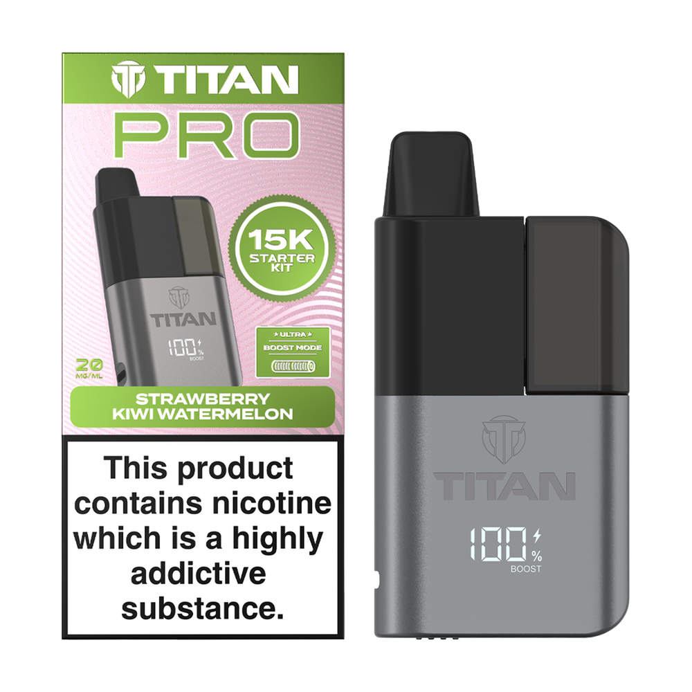 Titan Pro 15K Kit - Pre-Filled Vape Pod Kit - Strawberry Kiwi Watermelon