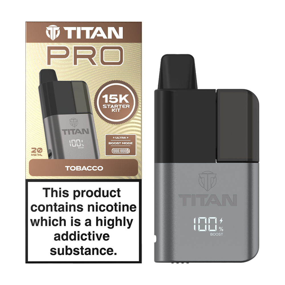 Titan Pro 15K Kit - Pre-Filled Vape Pod Kit - Tobacco