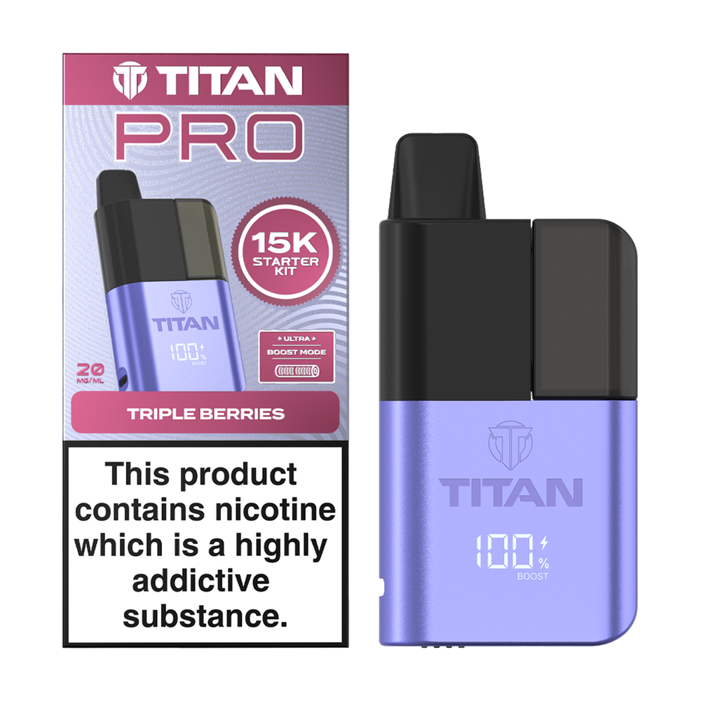 Titan Pro 15K Kit - Pre-Filled Vape Pod Kit - Triple Berries