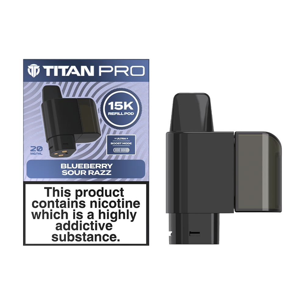 Titan Pro 15K Refill Pack - Blueberry Sour Razz