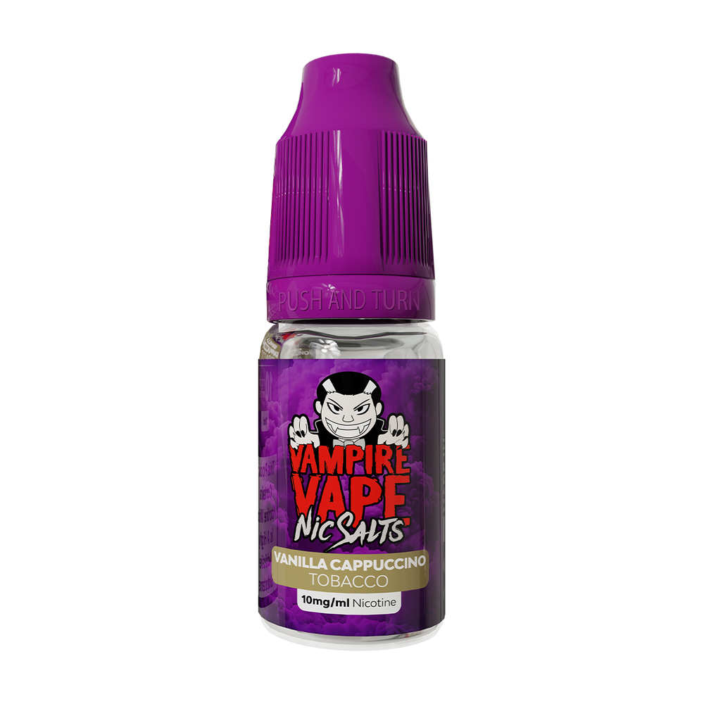 vampire vape 10ml nic salts collection vanilla cappuccino tobacco