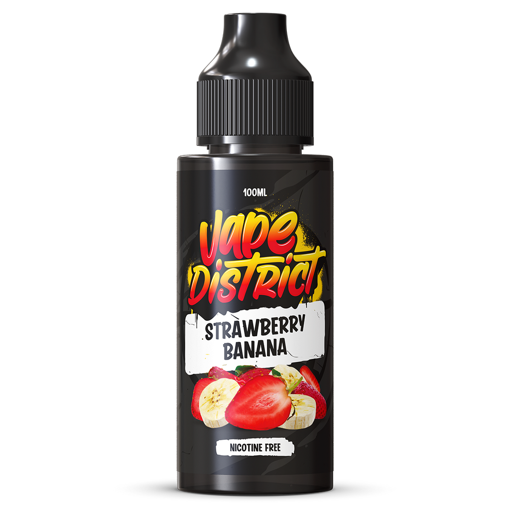 pure vitamin b12 vape Strawberry Banana by Vape District 100ml – Vape Shop