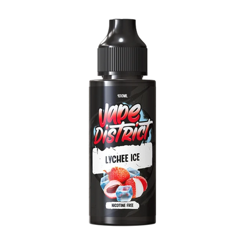 vape district lychee ice 100ml shortfill