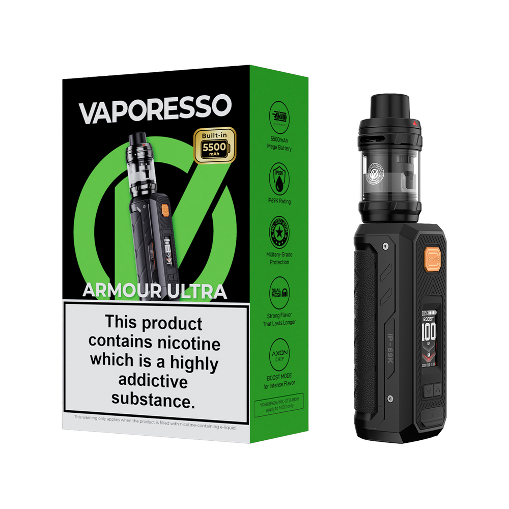 vaporesso armour ultra vape kit obsidian black
