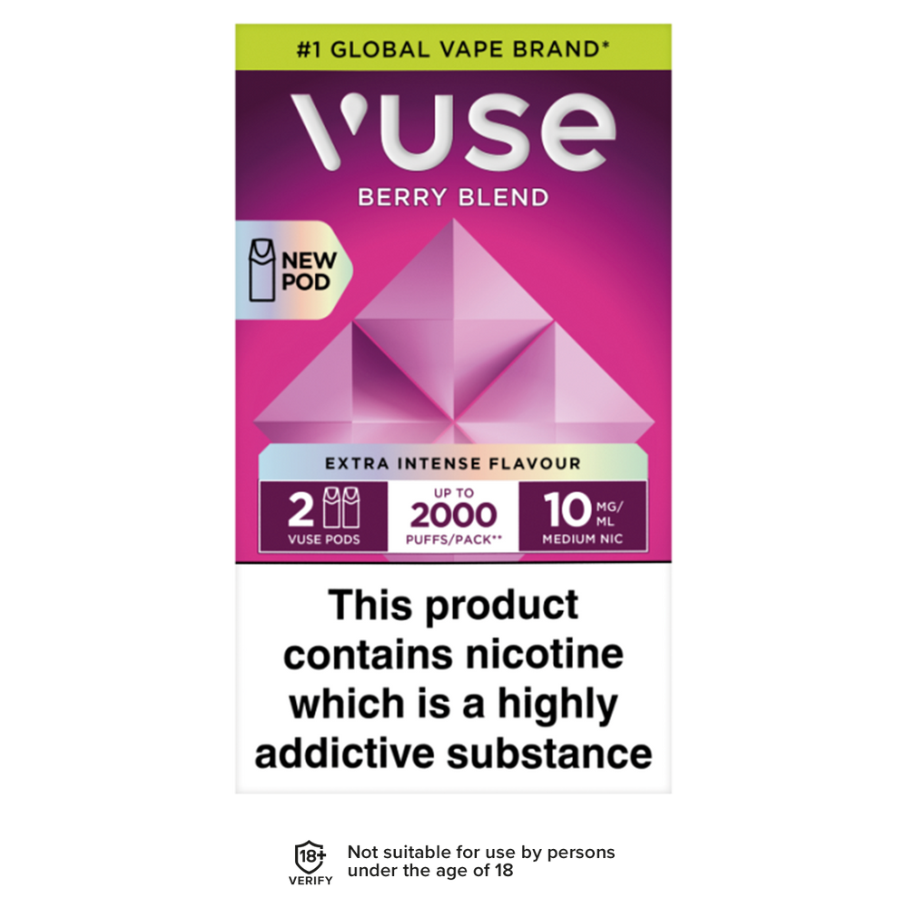 Berry Blend Vuse Pro Pods | 3 For 15 | Up To 2000 Puffs Vape Shop Berry Blend Vuse Pro Pods | 3 For 15 | Up To 2000 Puffs Vape Shop