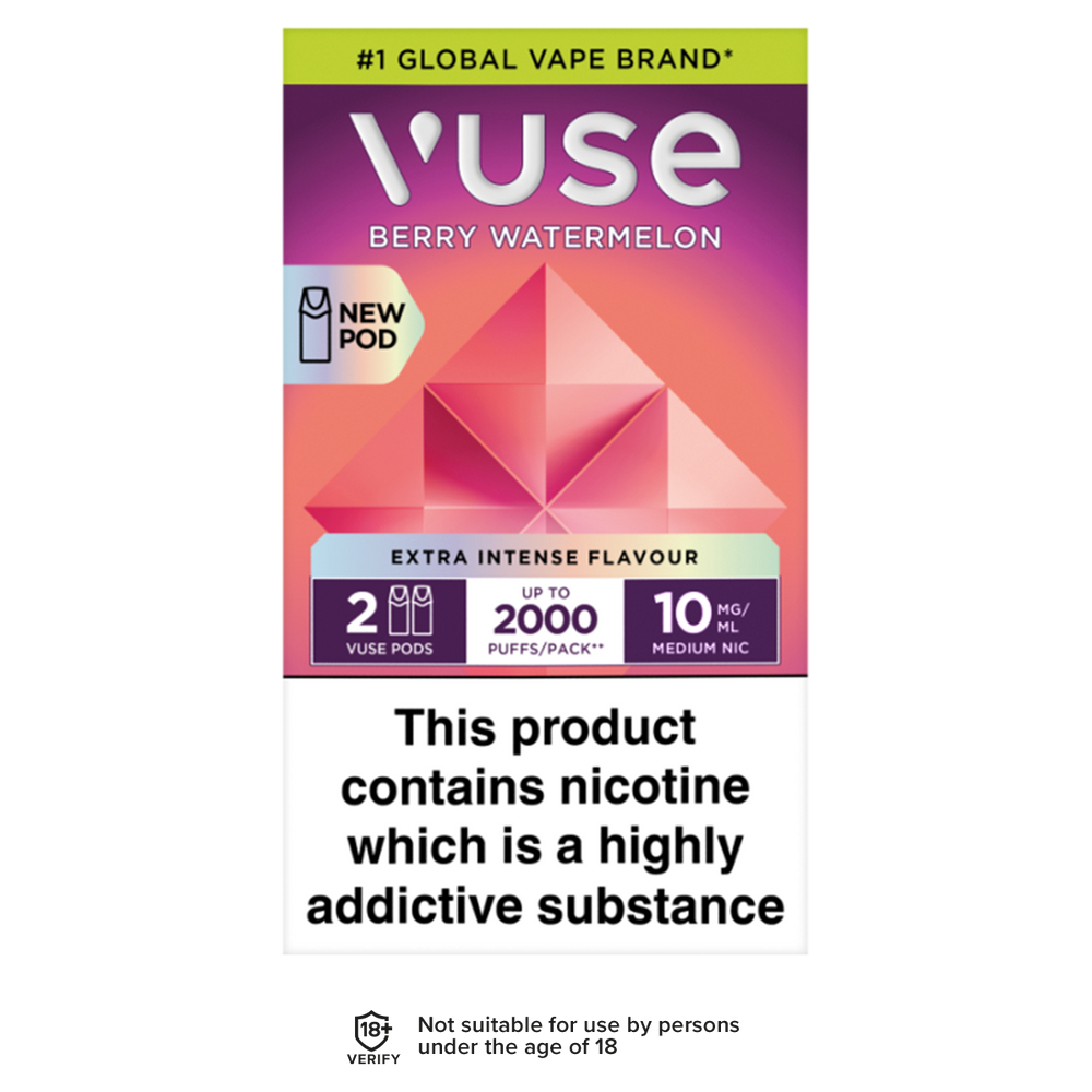 Berry Watermelon Vuse Pro Pods | 3 For 15 | Up To 2000 Puffs Vape Shop Berry Watermelon Vuse Pro Pods | 3 For 15 | Up To 2000 Puffs Vape Shop