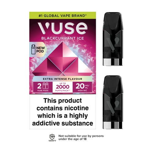 vuse extra intense pods blackcurrant Ice 20mg