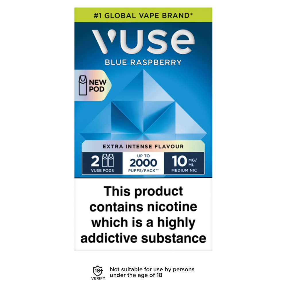 Blue Raspberry Vuse Pro Pods | 3 For 15 | Up To 2000 Puffs Vape Shop Blue Raspberry Vuse Pro Pods | 3 For 15 | Up To 2000 Puffs Vape Shop