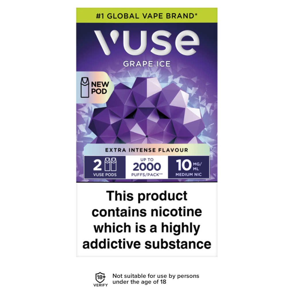 Grape Ice Vuse Pro Pods | 3 For 15 | Up To 2000 Puffs Vape Shop Grape Ice Vuse Pro Pods | 3 For 15 | Up To 2000 Puffs Vape Shop