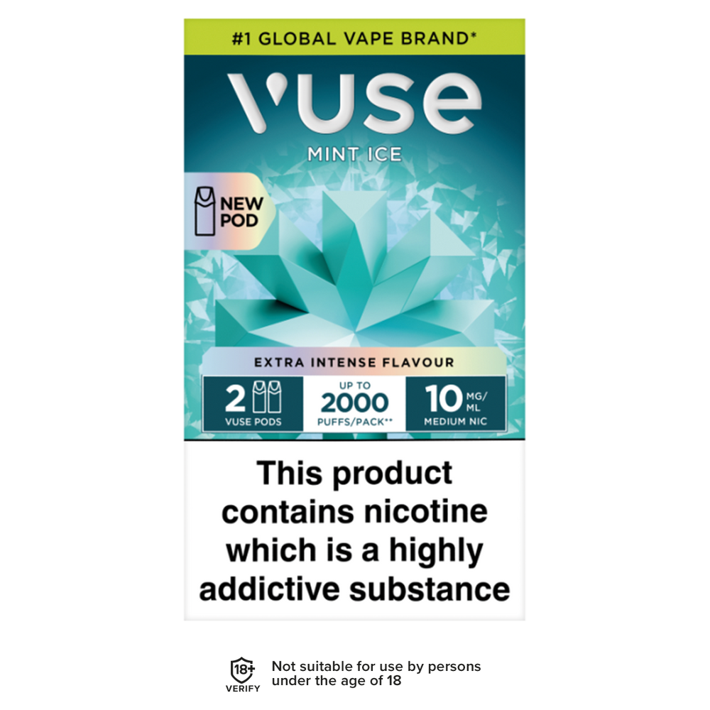 Mint Ice Vuse Pro Pods | 3 For 15 | Up To 2000 Puffs Vape Shop Mint Ice Vuse Pro Pods | 3 For 15 | Up To 2000 Puffs Vape Shop