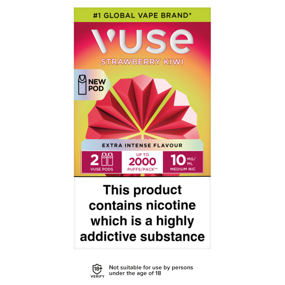 Strawberry Kiwi Vuse Pro Pods | 3 For 15 | Up To 2000 Puffs Vape Shop Strawberry Kiwi Vuse Pro Pods | 3 For 15 | Up To 2000 Puffs Vape Shop
