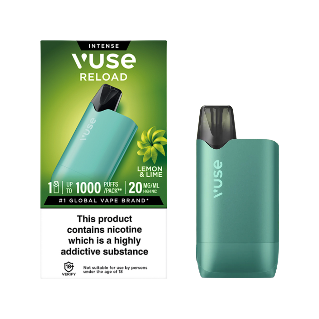 vuse pod lemon and lime Lemon & Lime Vuse Go Reload 1000 Kit