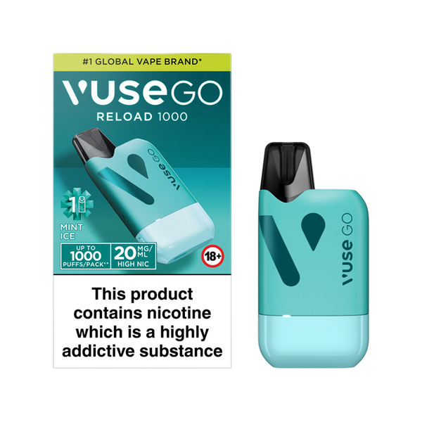 Aqua Mint Ice Vuse Go Reload Kit | 3 Vuse Pro Pods for 15 Vape Shop Aqua Mint Ice Vuse Go Reload Kit | 3 Vuse Pro Pods for 15 Vape Shop