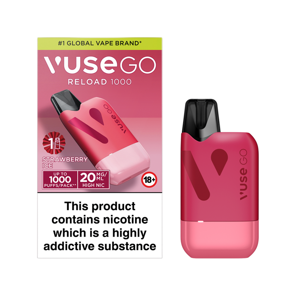 Red Strawberry Ice Vuse Go Reload Kit