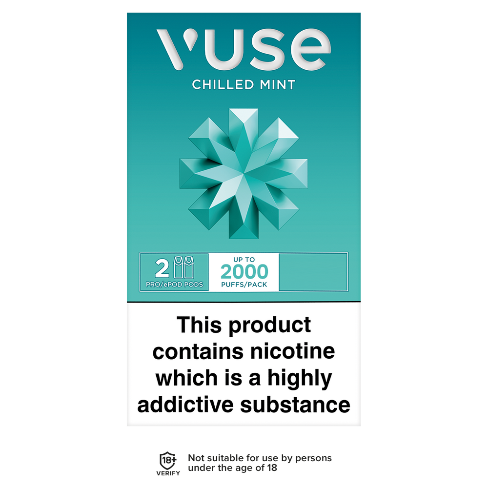 Vuse Pro Pods vPro Chilled Mint | Free Delivery Vape Shop Vuse Pro Pods vPro Chilled Mint | Free Delivery Vape Shop