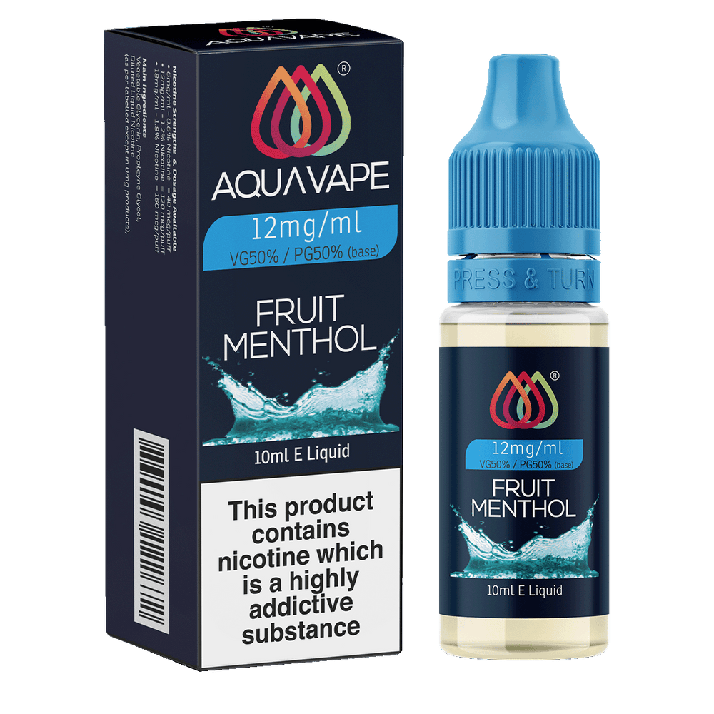 Fruit Menthol E-Liquid by Aquavape - 10ml 12mg