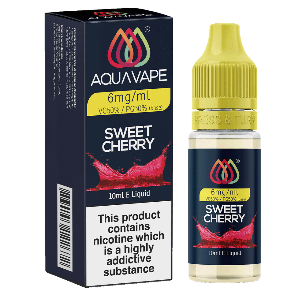 Sweet Cherry E-Liquid by Aquavape - 10ml 6mg