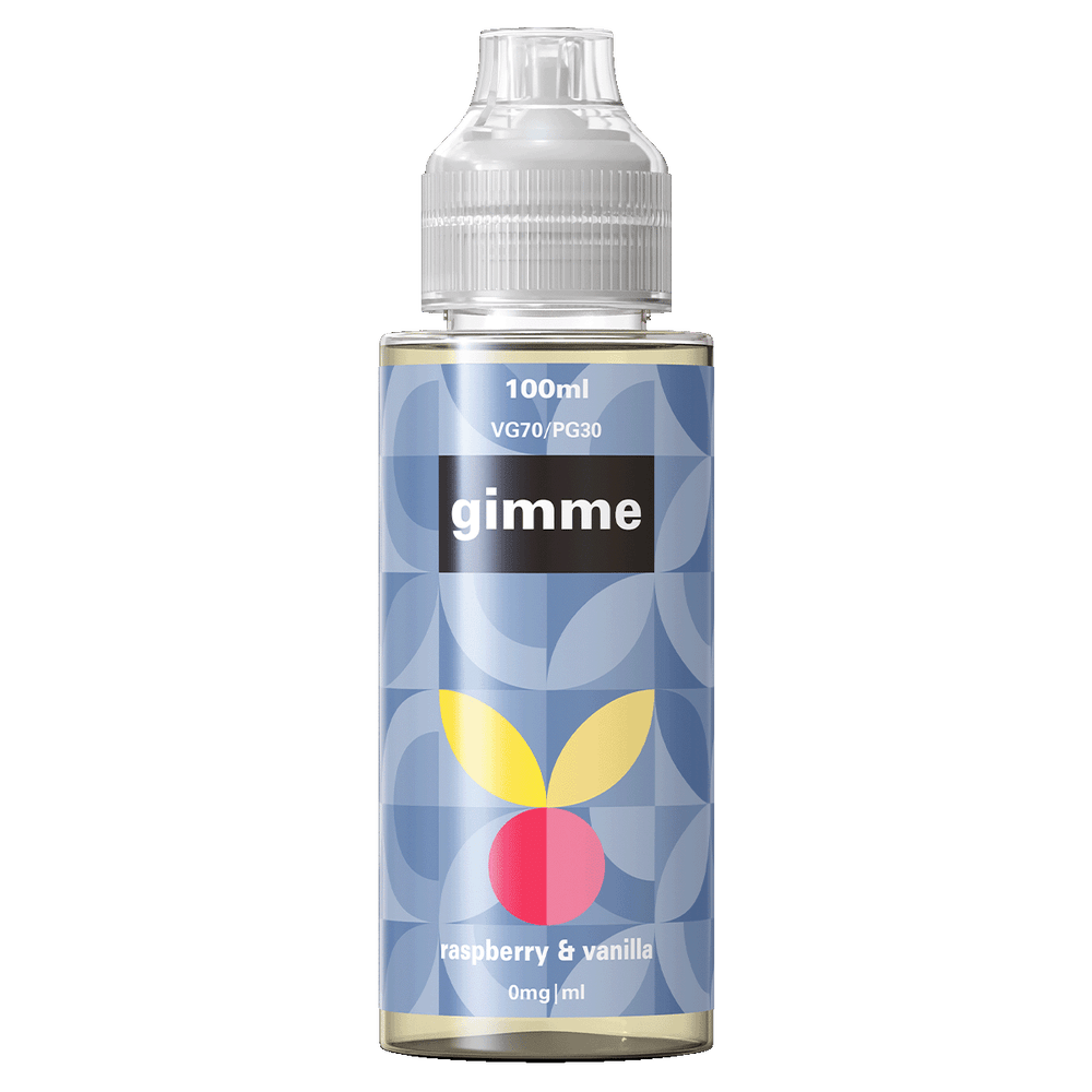 Gimme Raspberry & Vanilla Short Fill - 100ml 0mg