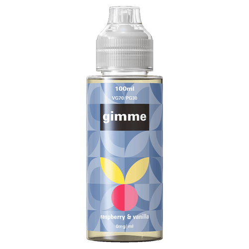 Gimme Raspberry & Vanilla Short Fill - 100ml 0mg