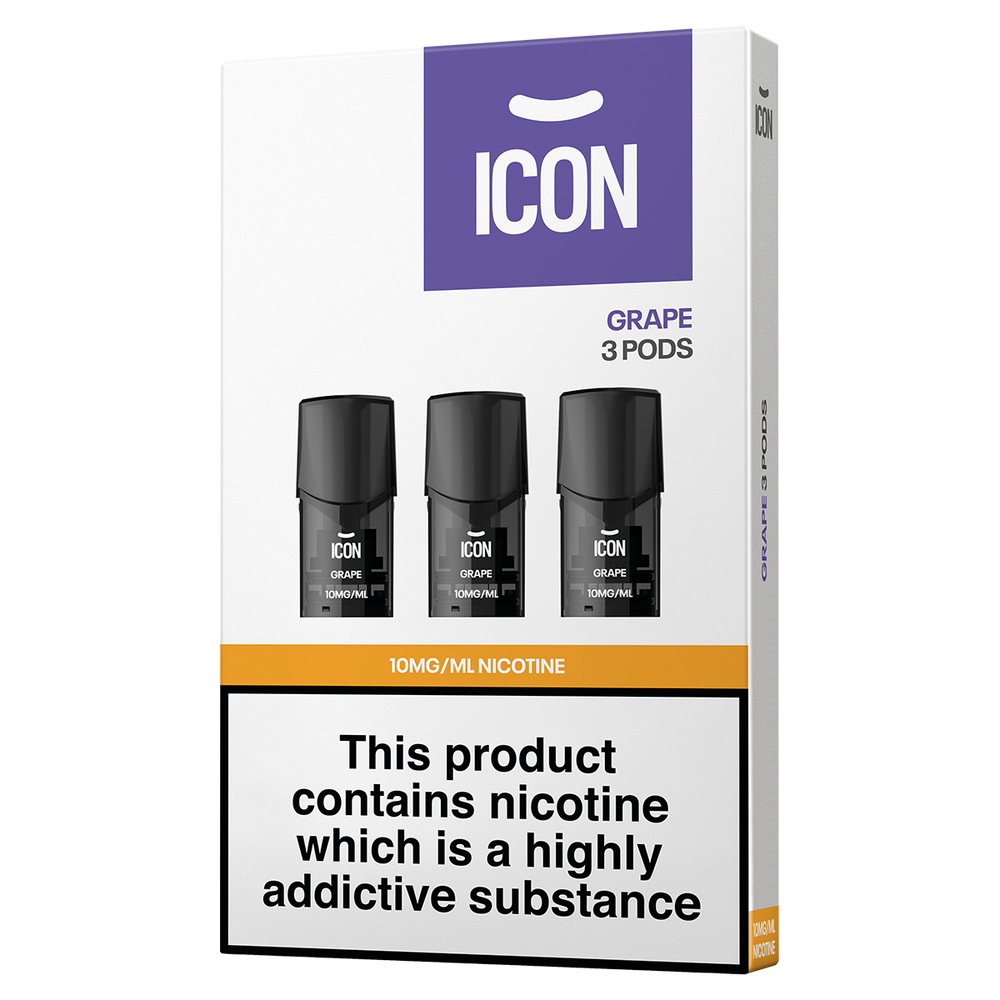 ICON Vape Grape Pods (Pack of 3) 10mg