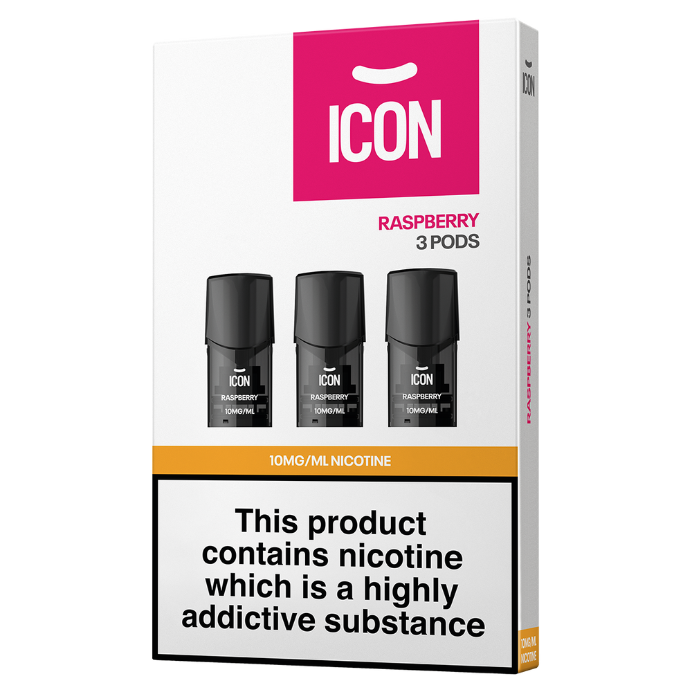 ICON Vape Raspberry Pods (Pack of 3) 10mg