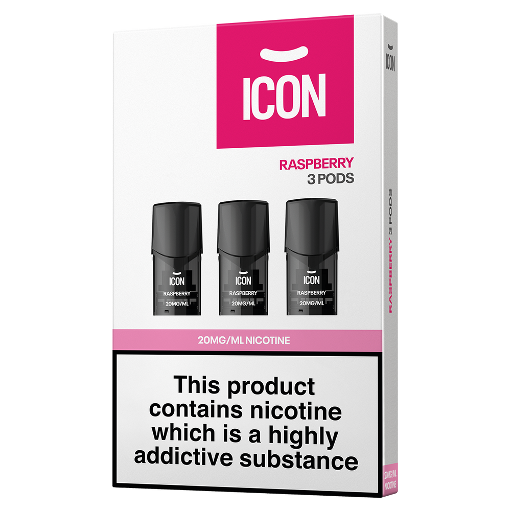 ICON Vape Raspberry Pods (Pack of 3) 20mg