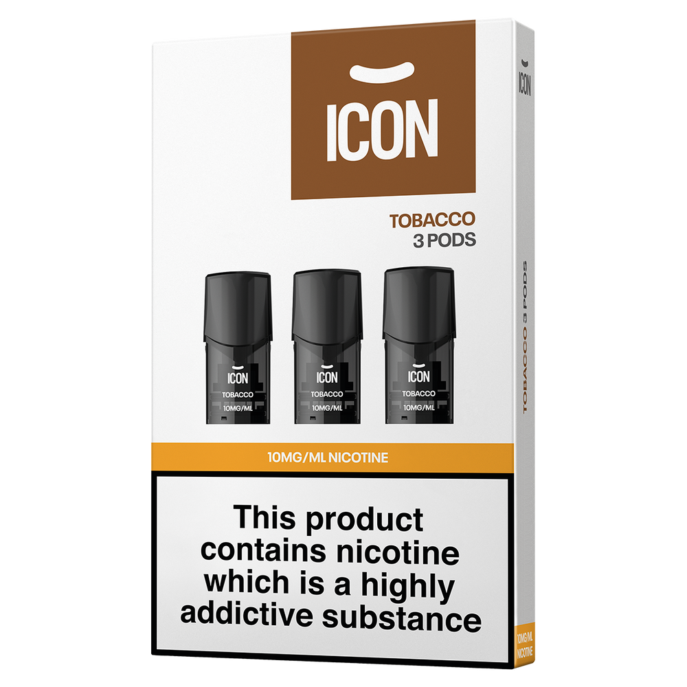 ICON Vape Tobacco Pods (Pack of 3) 10mg