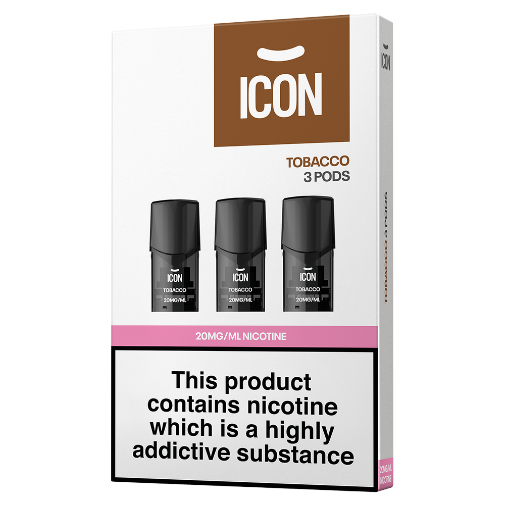 ICON Vape Tobacco Pods (Pack of 3) 20mg