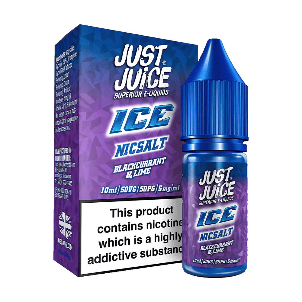 Blackcurrant & Lime Ice Nic Salt by Just Juice