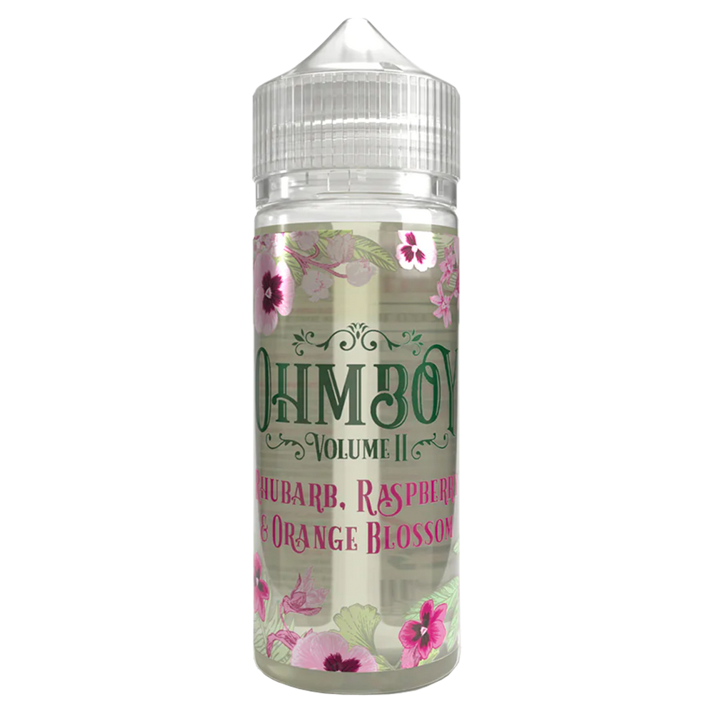 Rhubarb Raspberry & Orange Blossom Shortfill E-Liquid by Ohm Boy Volume II 100ml