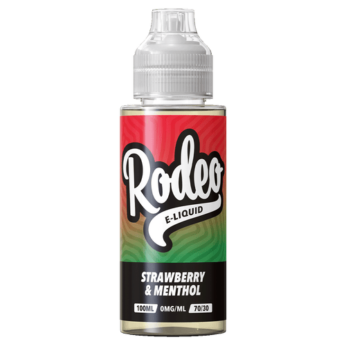 Rodeo Strawberry & Menthol Short Fill - 100ml 0mg