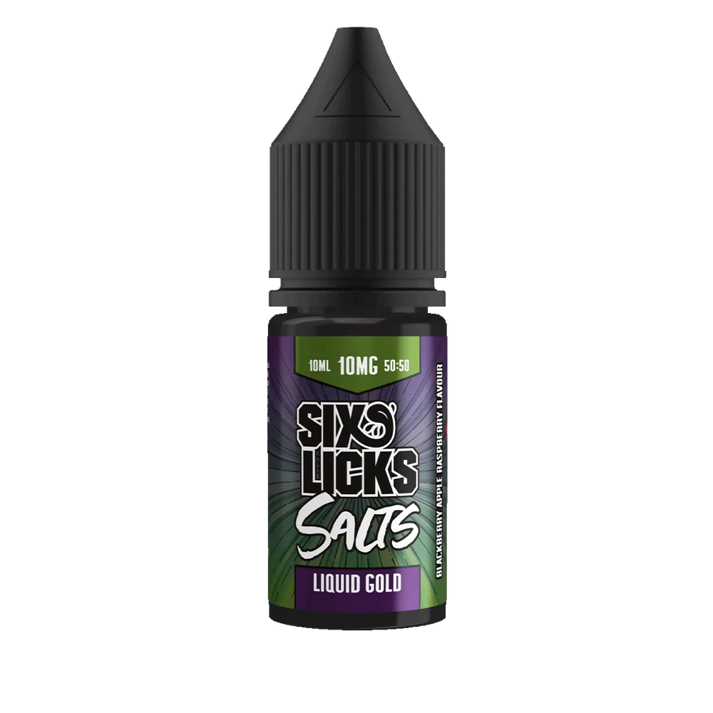 Six Licks Liquid Gold Nic Salt 10mg - 10ml