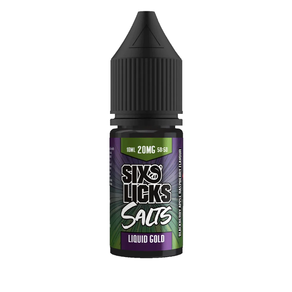 Six Licks Liquid Gold Nic Salt 20mg - 10ml