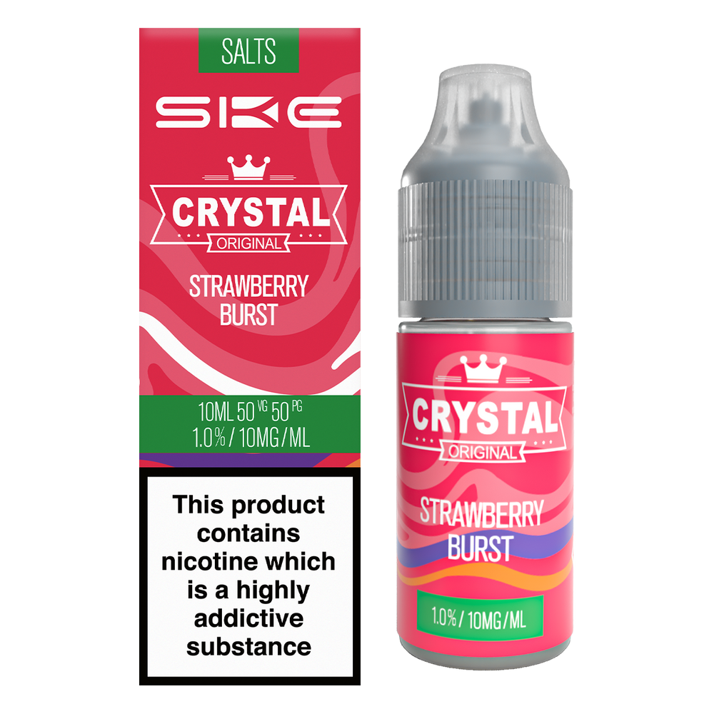 Strawberry Burst Nic Salt by SKE Crystal 10ml 10mg