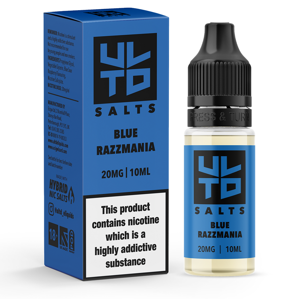 ULTD Blue Razzmania Nic Salt - 10ml 20mg