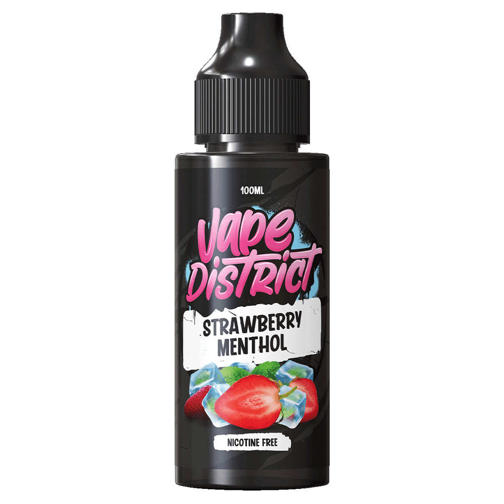 Fruity Menthol Vape Mix Strawberry Menthol by Vape District 100ml Vape Shop Fruity Menthol Vape Mix Strawberry Menthol by Vape District 100ml Vape Shop